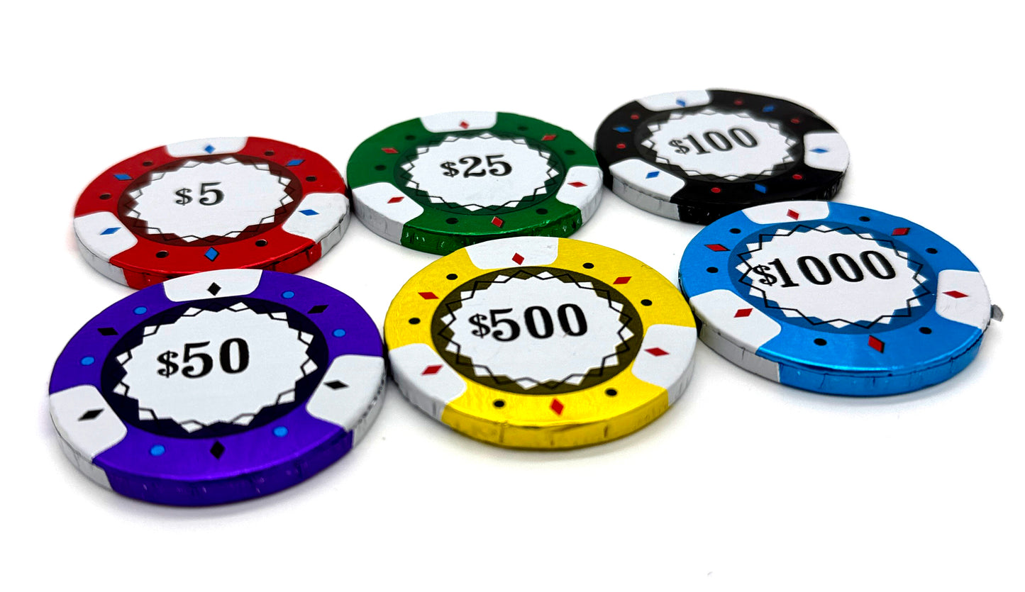 Bulk Chocolate Poker Chips by the Pound
